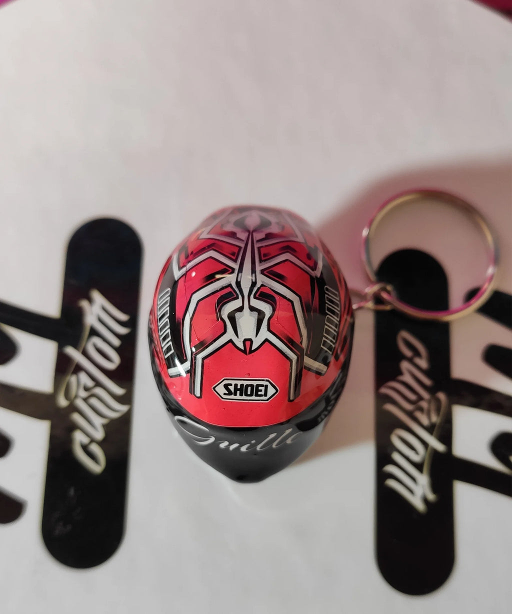 Llavero casco replica 3D Marc Márquez personalizable