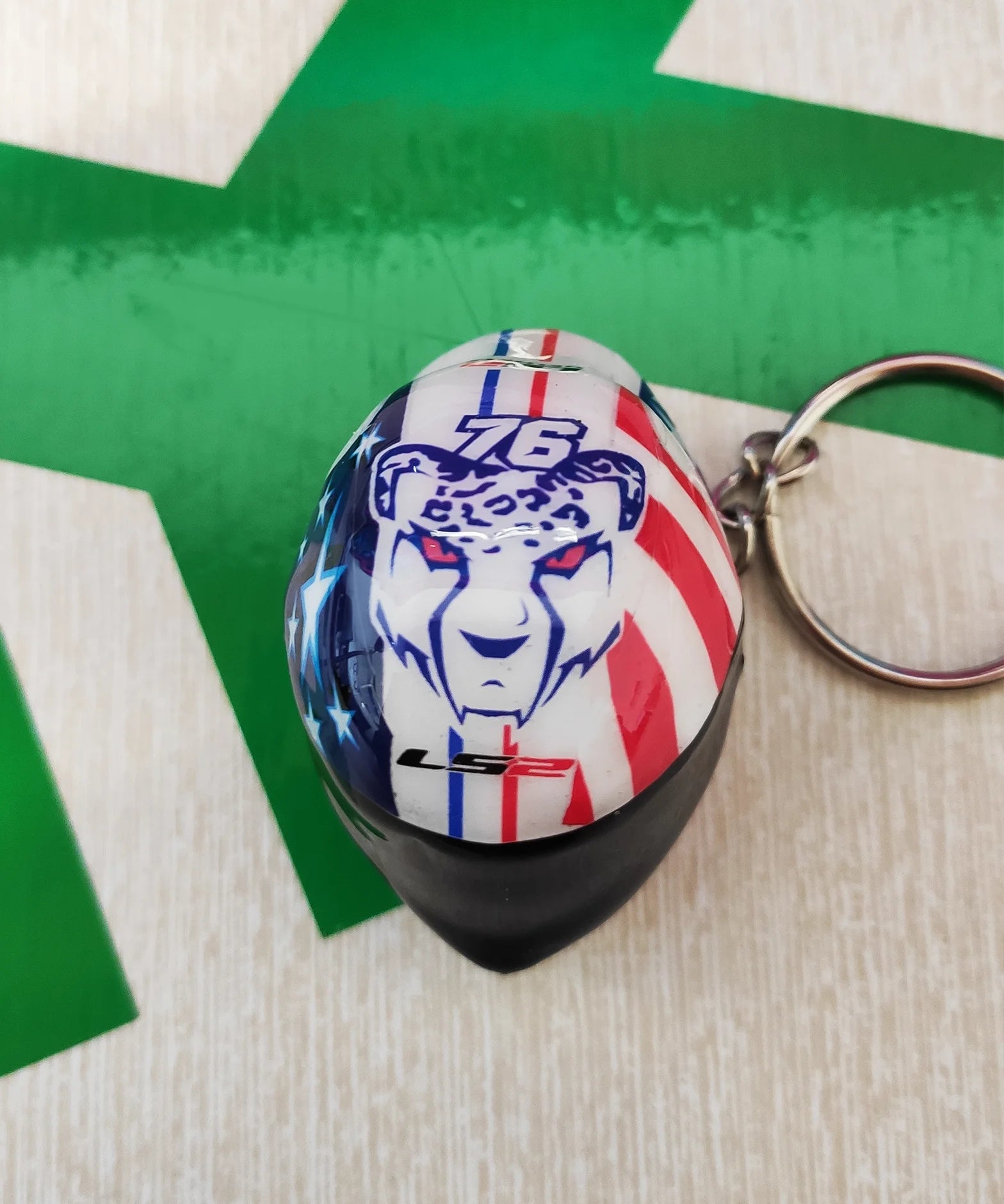 Llavero casco LS2 FF805 THUNDER Carbon GP AERO Replica Baz