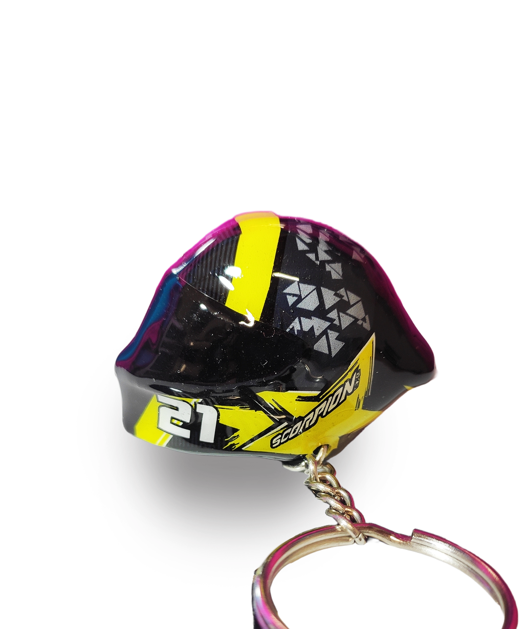 Casco moto Scorpion EXO 710 Air Crystal Amarillo