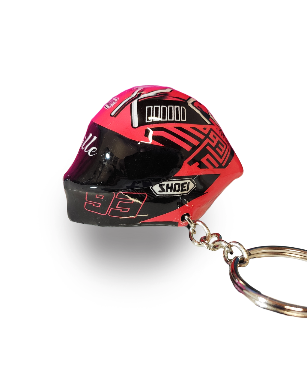 Llavero casco replica 3D Marc Márquez personalizable